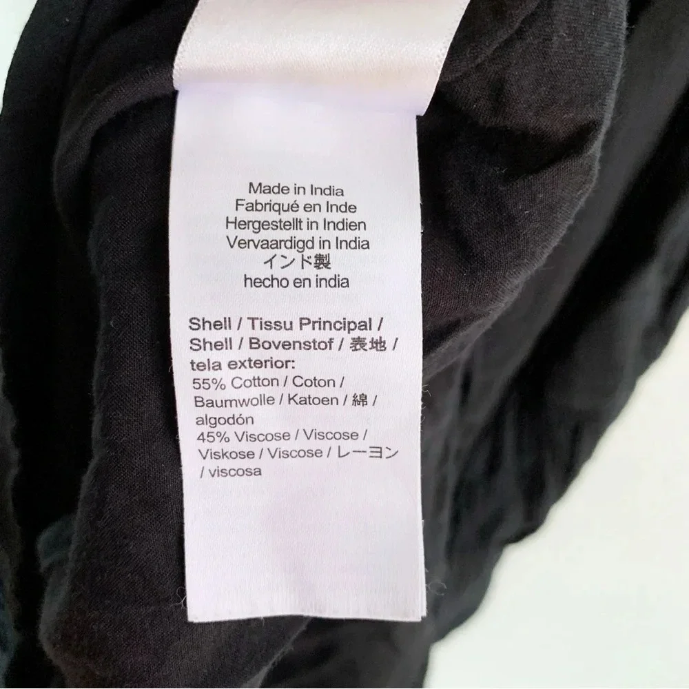 J. Crew Tie-shoulder tiered mini dress Black Sz XXS